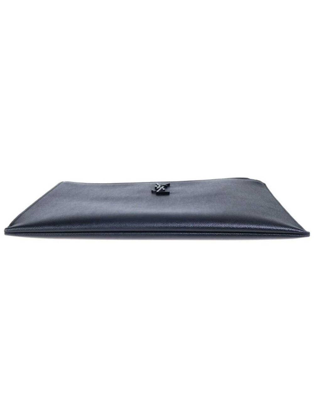 Saint Laurent Paris Logo Cassandra Clutch Caviar Leather Black - Picture 4 of 9